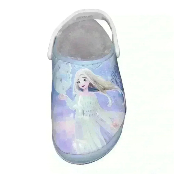 Crocs Fun Lab Little Kids Fur-Lined Disney Frozen II Clog - Size C12 - Picture 5 of 16